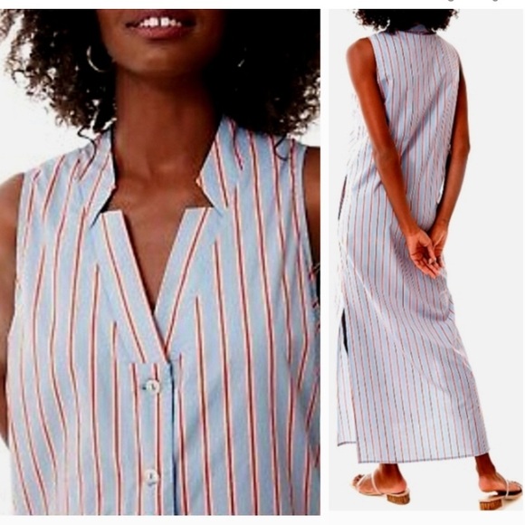 Pomander Place Dresses & Skirts - Pomander Place Blue and Red Striped Dress size small